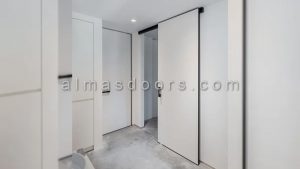 نصب درب دستی ریلی تک لنگه